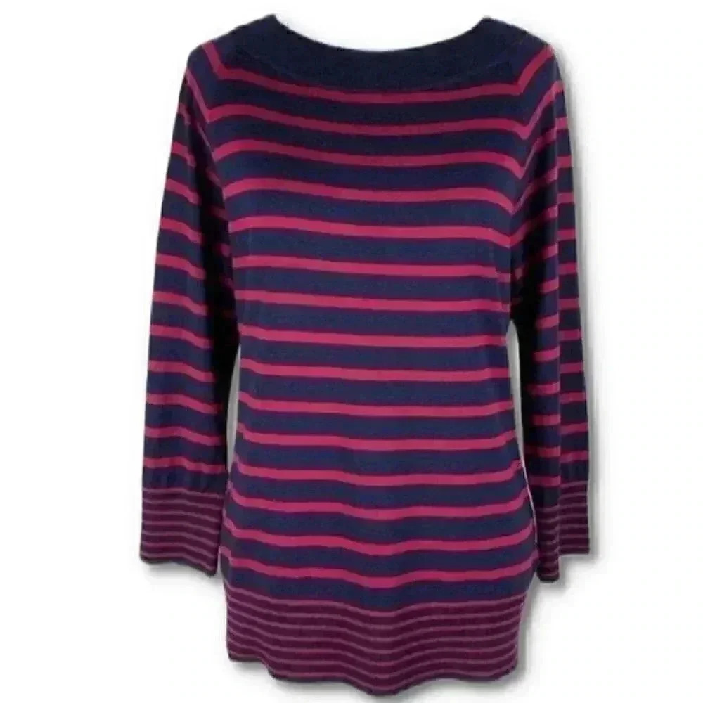 New Talbots sweater size M 3/4 sleeve nautical